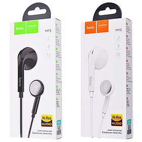 Навушники вкладиші, з мікрофоном Hoco M73 Joan Universal