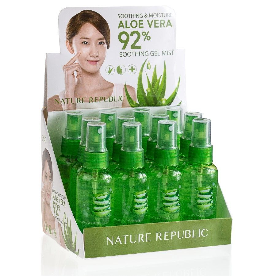 (Code № 175) Мист для лица Soothing & Moisture Aloe Ver 92% 60ml (уп.12шт), фото 1