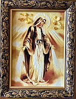 Икона из янтаря « Непорочное зачатие Дивы Марии» , Ікона з бурштину « Непорочне зачаття Діви Марії» 20x30 см