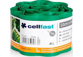 Бордова стрічка Cellfast хвиляста зелена 10 см × 9 м
