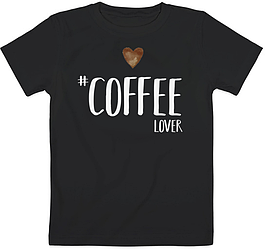 Дитяча футболка Coffee Lover (чорна)