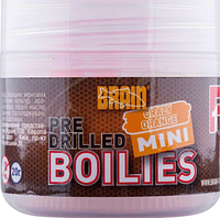 Бойли Brain Crazy Orange (апельсин) pre drilled mini boilies 10 mm 20 gr