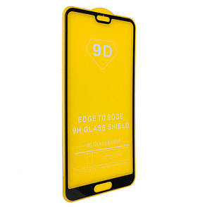 Захисне скло 9D для Huawei P20 Black, фото 1
