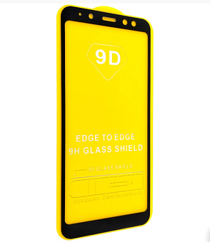 Захисне скло 9D для Samsung A8 2018 / A530 Black, фото 1