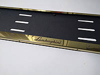 Номерная рамка для авто Lamborghini gold