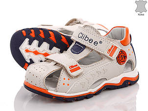 Сандалі літні на хлопчика F200 Clibee Шкіра, розміри 27