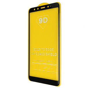 Захисне скло 9D для Xiaomi Mi A2 / Mi 6X Black, фото 1