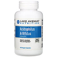 Пробиотики Acidophilus и Bifidus, 8 млрд CFU, 180 вегетарианских капсул, Lake Avenue Nutrition