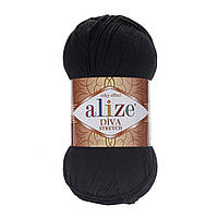 Alize Diva Stretch (Дива Стрейч) 60 черный