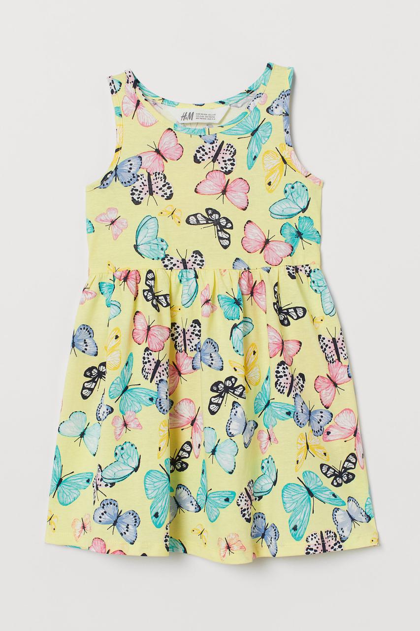 Плаття для дівчинки жовте в метелика H&M р. 92см