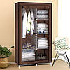 Тканинна шафа складана STORAGE WARDROBE KM-105 на 2 секції (106х45х170 см), органайзер для одягу, фото 5
