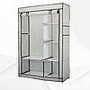Тканинна шафа складана STORAGE WARDROBE KM-105 на 2 секції (106х45х170 см), органайзер для одягу, фото 6