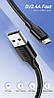 Кабель зарядний Ugreen Micro USB 2.0 5V2.4A 0.5 M Black (US289), фото 3