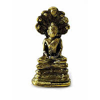 Статуетка Шрі Будда з кобрами, статуэтка Шри Будда с кобрами 3см, Buddha Murti, Аюрведа Здесь