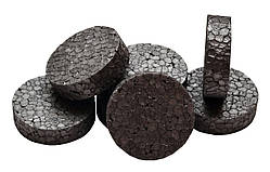 Заглушка з пінопласту графітового для утеплення фасаду під фрезу діаметр 67мм товщина 18мм упаковка 100 штук