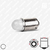 Лампа LED цоколь BA9s (T4W, H5W, без смещения), с линзой, 12 В, SMD 2835*02 (белый)