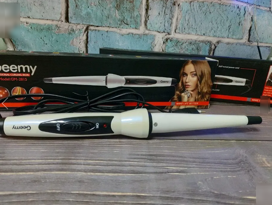 Плойка конусна Gemei GM 2815 для спіральної завивки волосся