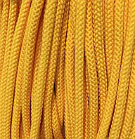 Шнур для одягу з наповнювачем 6мм колір жовтий (уп 100м) Ф