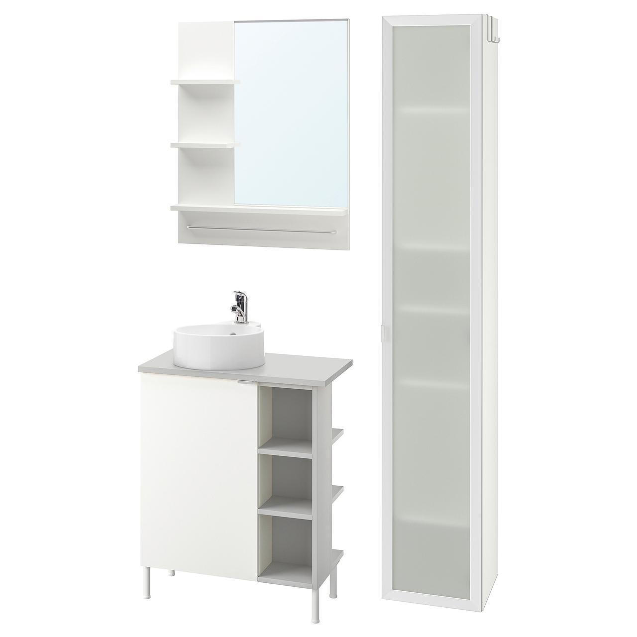IKEA Комплект меблів для ванної LILLÅNGEN/VISKAN / GUTVIKEN (993.045.40)