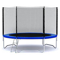Батут FunFit 490 см із сіткою та драбиною