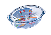 Гусятница с крышкой стекло Pyrex essential 3 л, 33х20 см, форма для запекания стекло, гусятница стекло