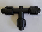 Трійник затискний для краплинної стрічки SL - 009