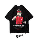 Жіноча футболка подовжена хайпова Skatepark чорний Київ, фото 4