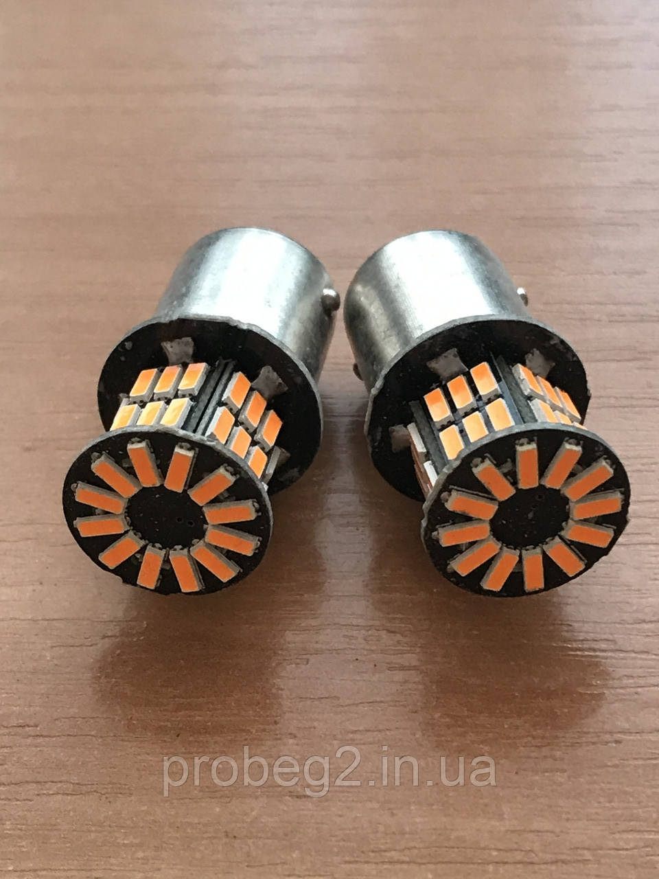 Жовті світлодіодні лампи 42 smd зміщений контакт