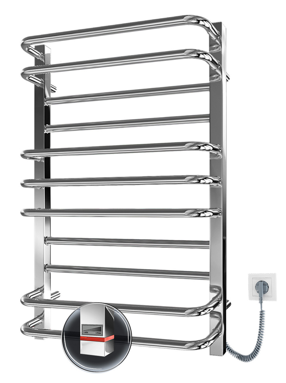 Електрична сушарка для рушників Mario Преміум Люкс-I 1100х500 (2.2.1410.03.P), фото 1