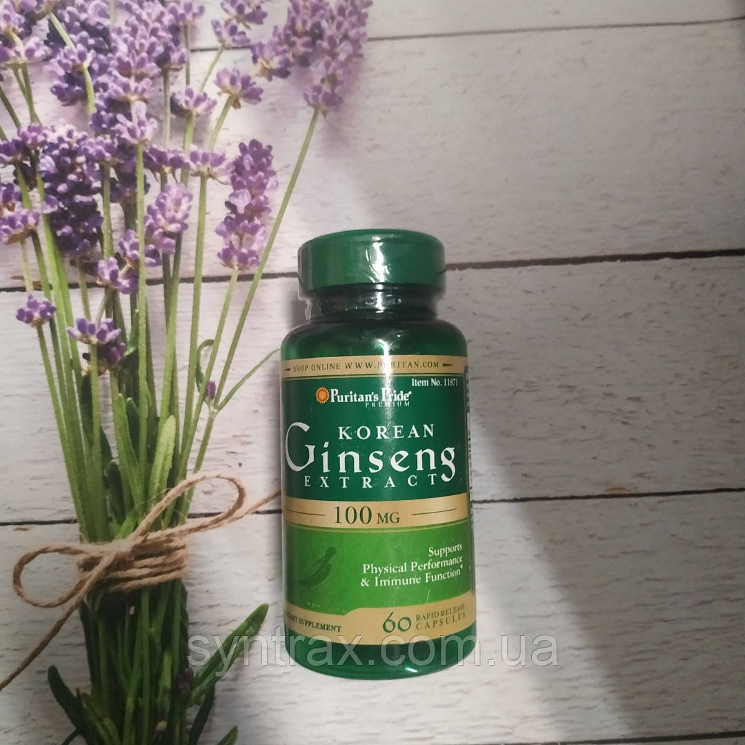 Puritan's Pride Ginseng 100 MG 60 caps