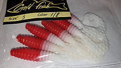 Силікон Кирлиграб 3" сьедобный "Gold fish" color 1/8