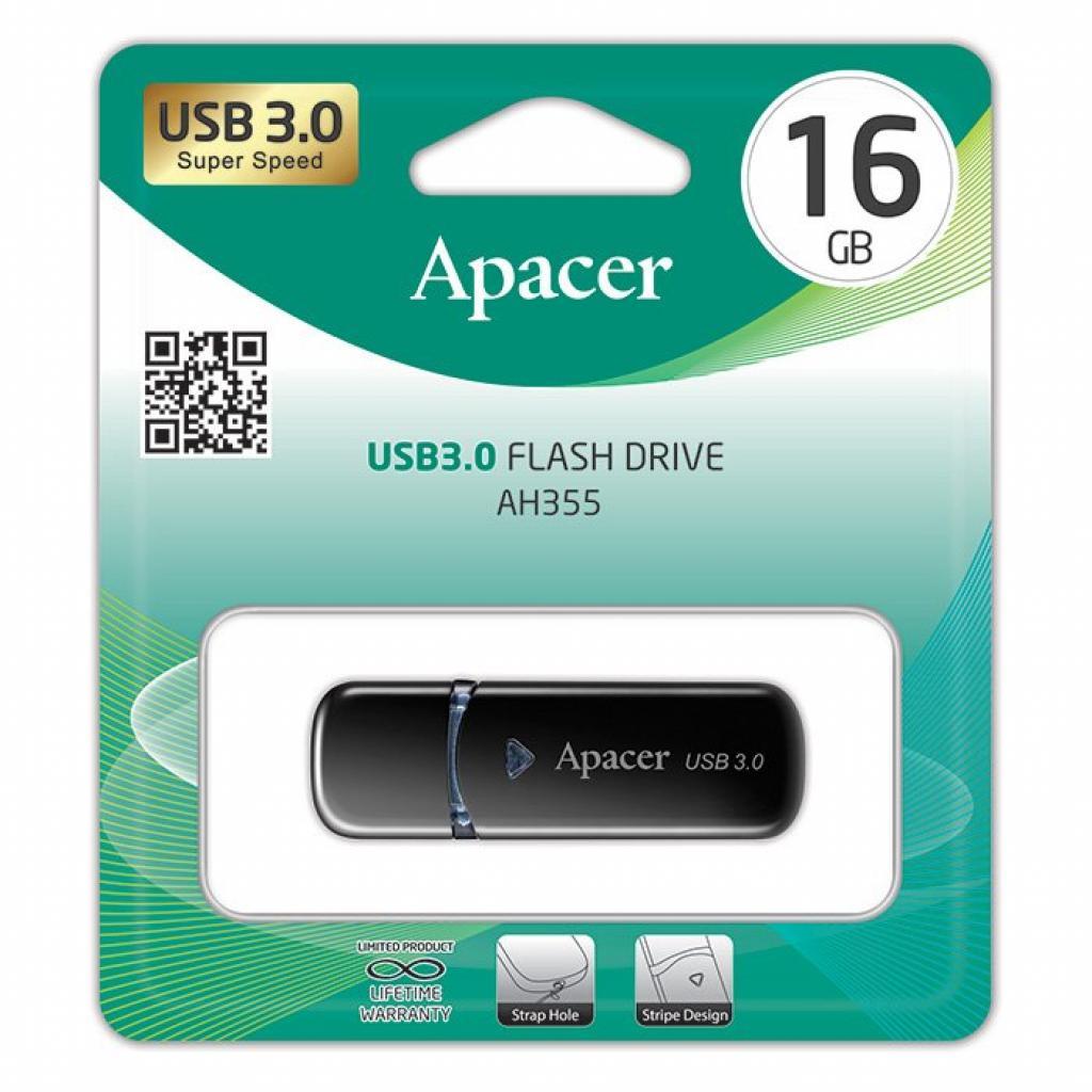 USB флеш накопичувач 16GB Apacer AH355 (AP16GAH355B-1)