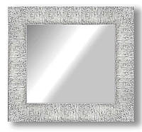 Зеркало настенное в раме Factura Textured silver 47х47 см серебро