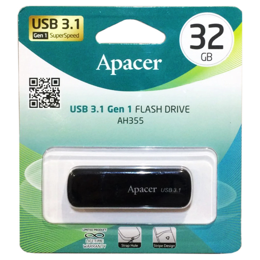 USB флеш накопичувач 32GB Apacer AH355 (AP32GAH355B-1)