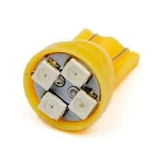 T10 4-SMD LED W5W лампочка автомобільна жовта