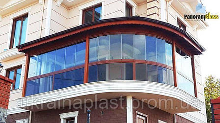 Безрамне скління балконів, лоджів, альтанок, терас, фото 2