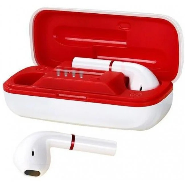 Навушники безпровідні Bluetooth Joyroom JR-T06 mini з кейсом, білі