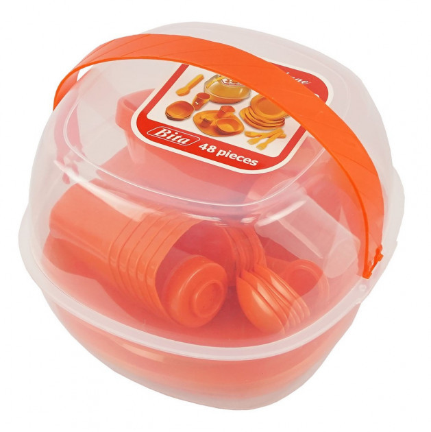 Набор пластиковой посуды для пикника Bita Picnic package (48 предметов) - фото 4 - id-p259127440
