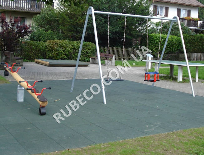 Купить Резиновая плитка для детских площадок 50х50 см, толщина 3см ...