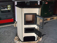 Чавунна піч MBS CORNER бежева на дровах, фото 3