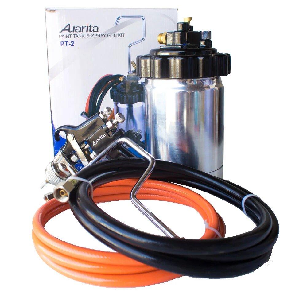 Агрегат фарбувальний (фарбований бак) 2 л із фарбопультом у комплекті AUARITA PT-2-2.0, фото 1