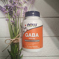 Now Foods Gaba 100 veg caps 500 mg, габа Нау фудс 100 капс 500 мг