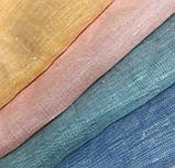 Вільна лляна туніка-сукня з воланом. Кольори в асортименті, розміри 40-72+, плюссайз, фото 10