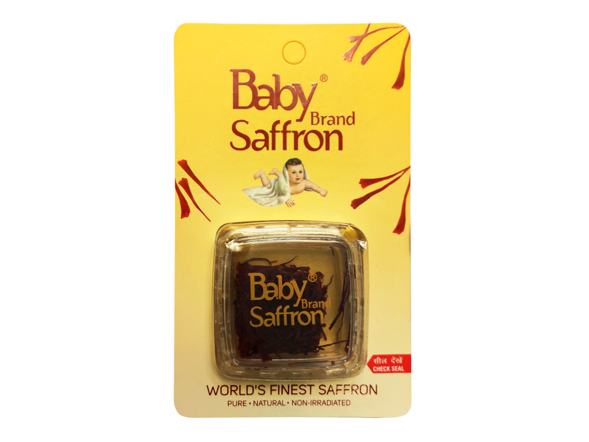 Шафран BABY BRAND SAFFRON 1г, кулінарна пряність, аюрведичний препарат для очищення нирок та крові