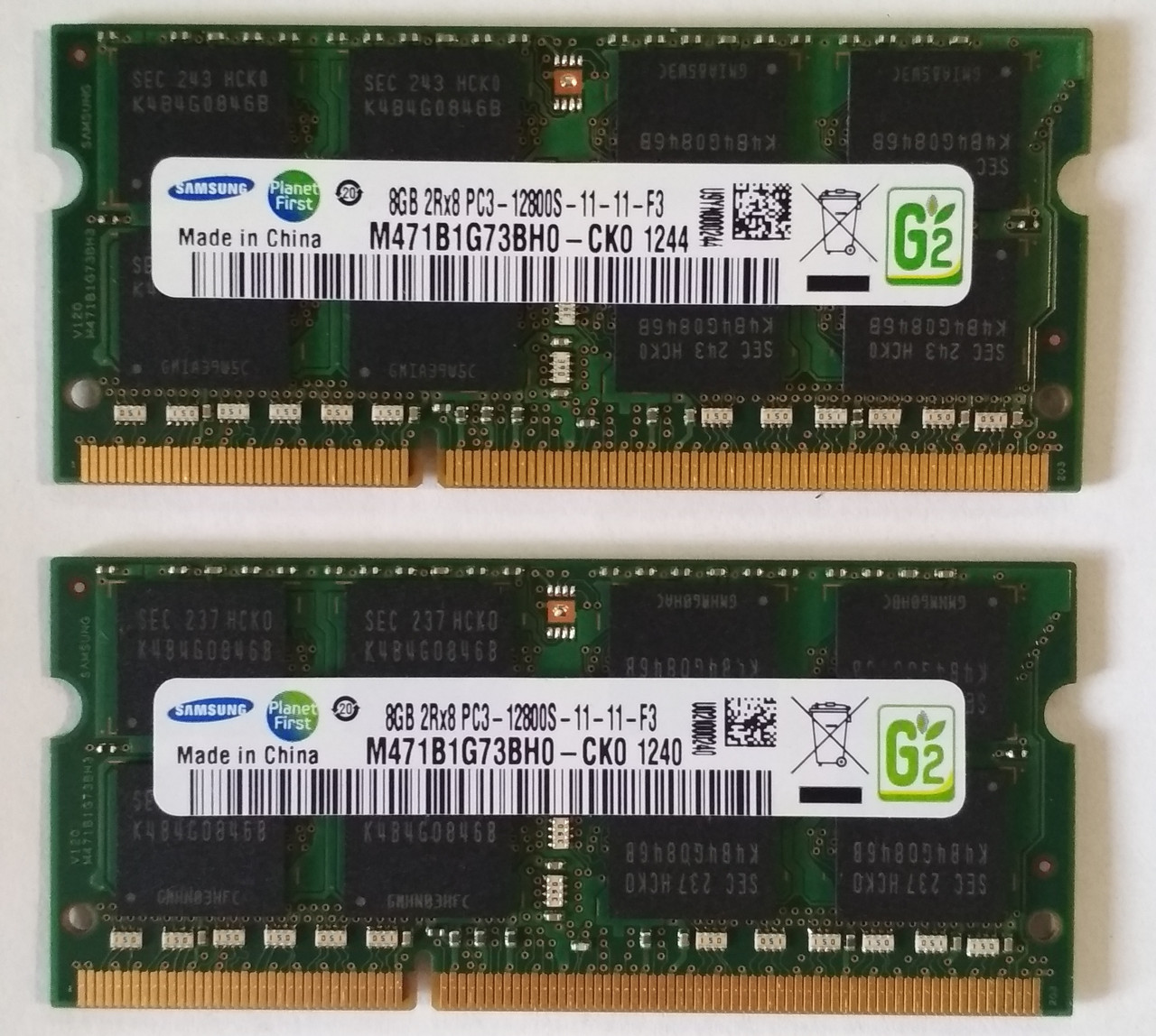 16 gb 2x8gb DDR3 1600 Samsung 12800S Ram пам'ять PC3 1.5v, фото 1