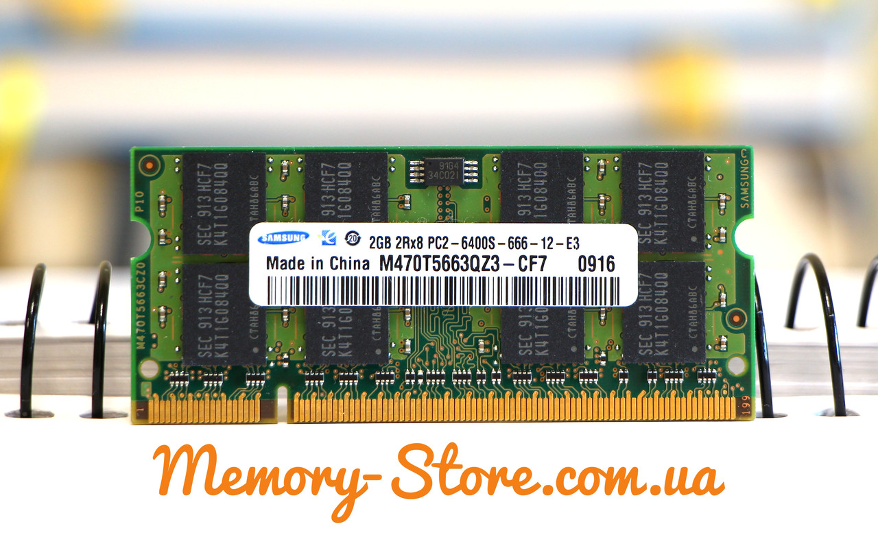 Оперативна пам'ять для ноутбука Samsung DDR2 2Gb PC2-6400S SODIMM