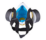 Респіратор РУ-60М з 2-ма фільтрами (марка А1В1Е1P1FFP-2) пласт. носик метелик розмір 3, фото 3