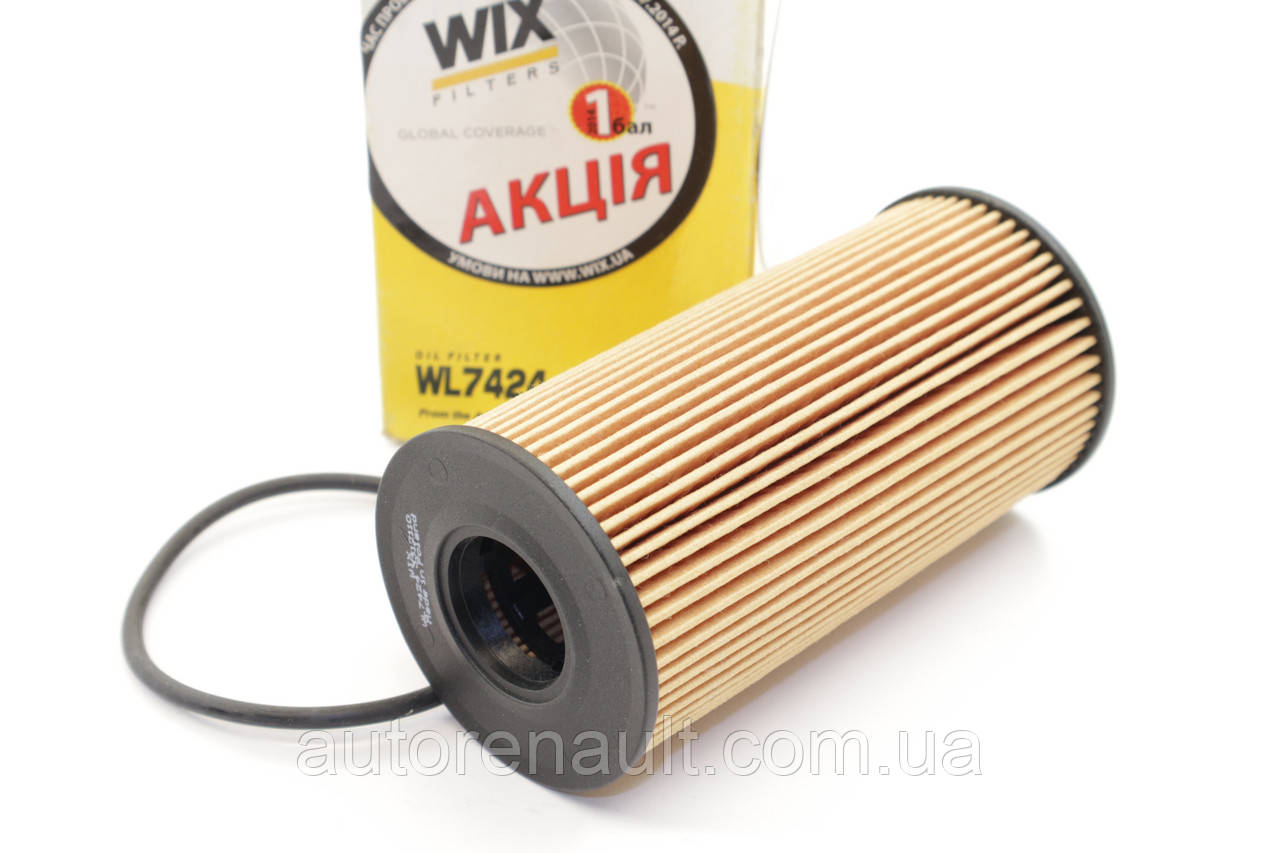 Фільтр масляний Рено Меган 2 2.0 dCI 2002> WIX Filters FILTERS (Польща) WL7424
