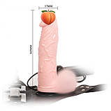 Реалістичний страпон із вібрацією 16,5 см, фото 3