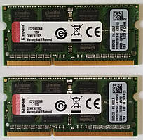 16 gb 2x8gb DDR3 1600 Kingston 12800S Ram пам'ять PC3 1.5v